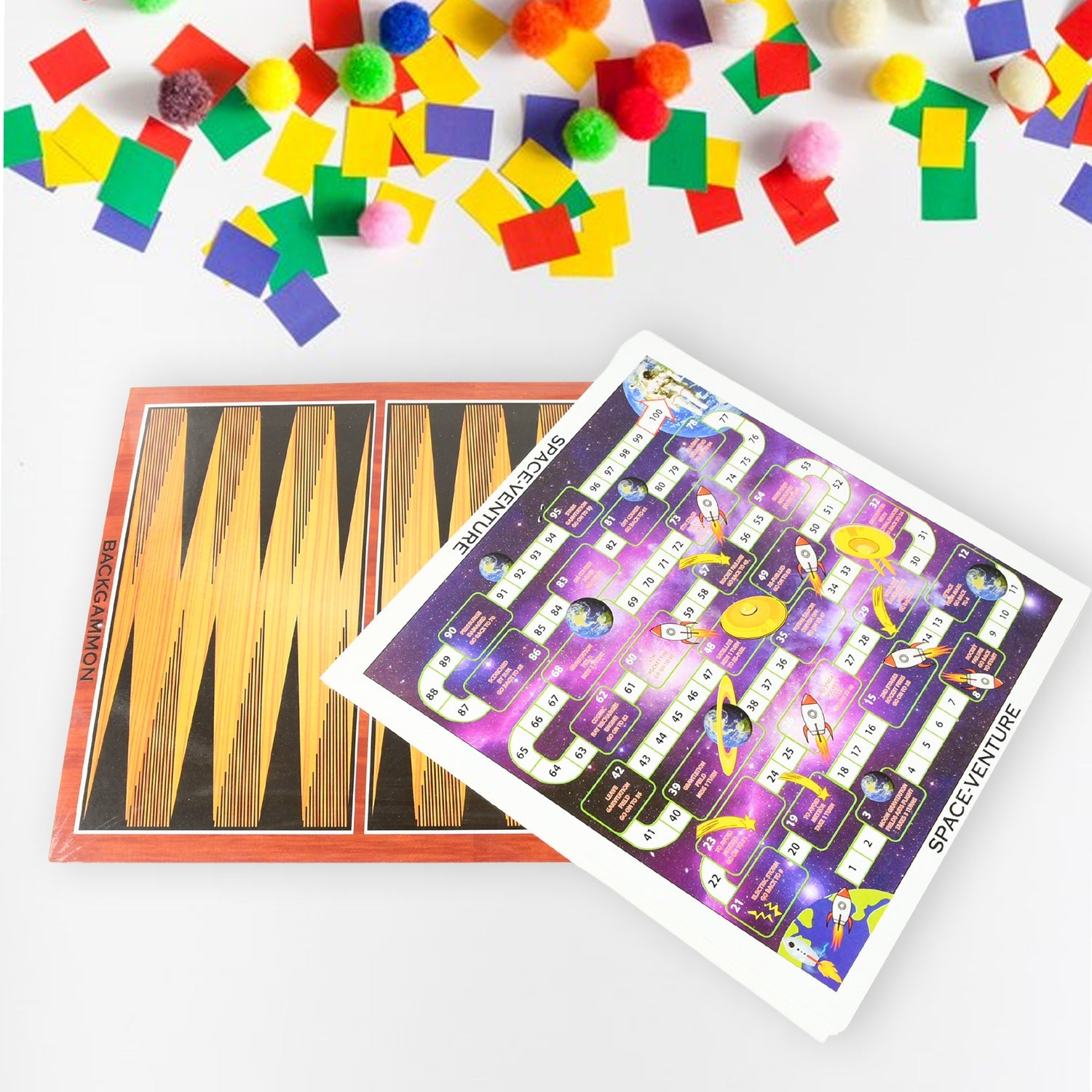 13 in 1 Family Board Game Chess, Snakes & Ladders, Ludo, Tic-Tac-Toe, Checkers, Travel Bingo, Football, Space Venture, Steeplechase Set for Kids 13 in 1 Family Board Game Chess, Snakes & Ladders, Ludo, Tic-Tac-Toe, Checkers, Travel Bingo, Football, Space Venture, Steeplechase Set for Kids